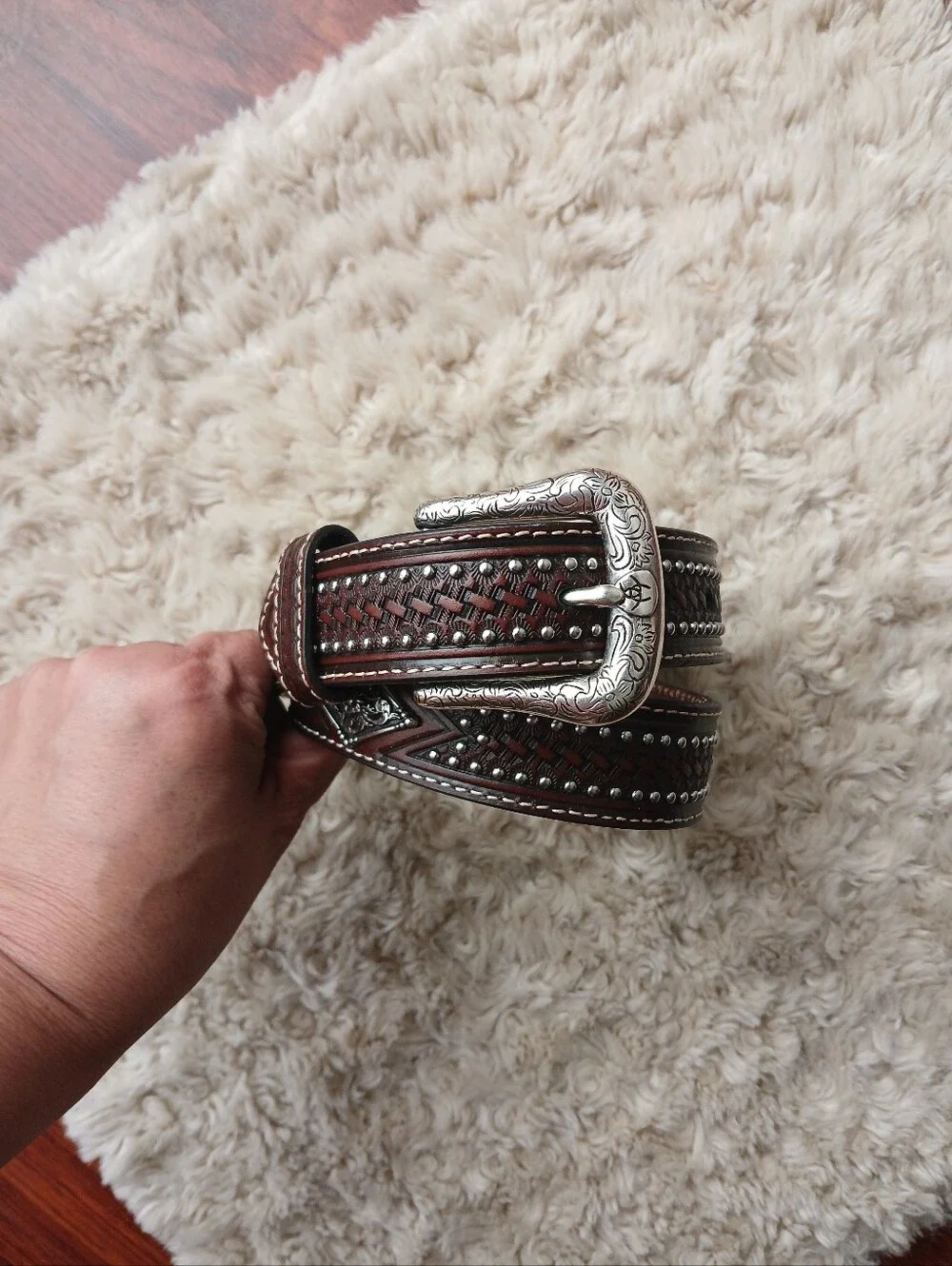 💎 Ariat Big Boys Diamond Shape Concho Belt